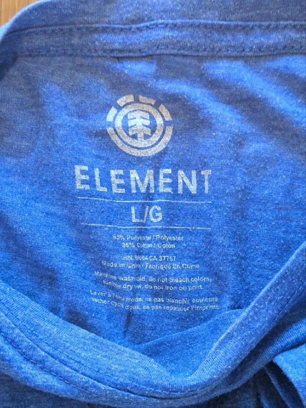 Element blue Graphic Crewneck T-Shirt for Men - Picture 2 of 5